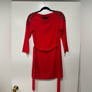 Armani Exchange Midi Red Dress
